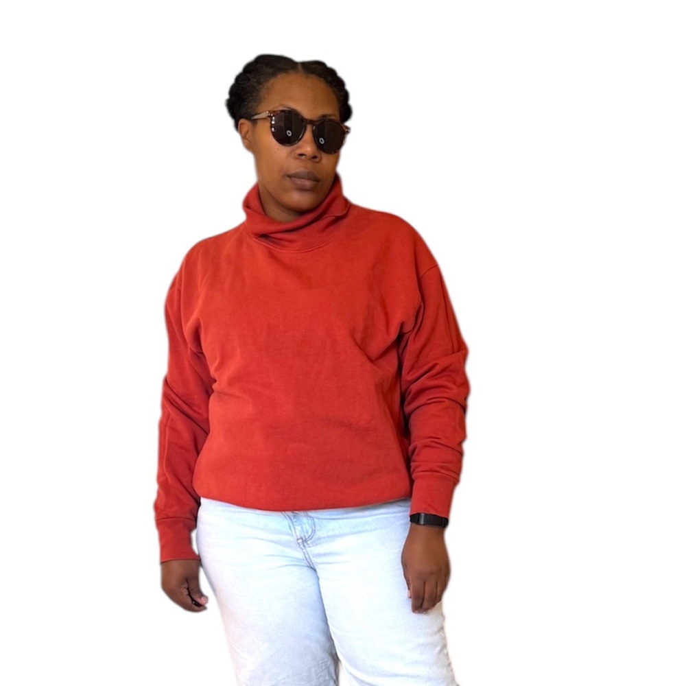 Zara Pullover Long Sleeve Turtleneck Sweatshirt